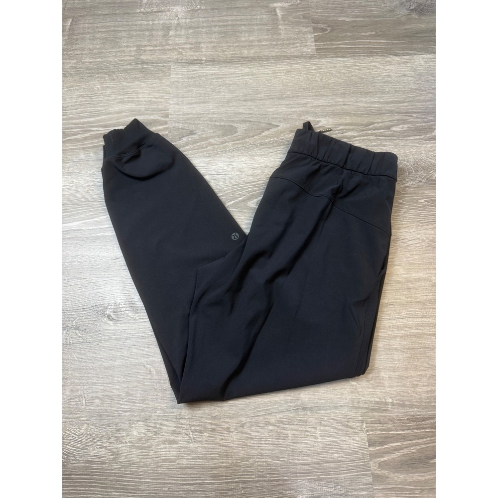 Lululemon On the Fly Jogger Black Pants Size 6 Drawstring Activewear